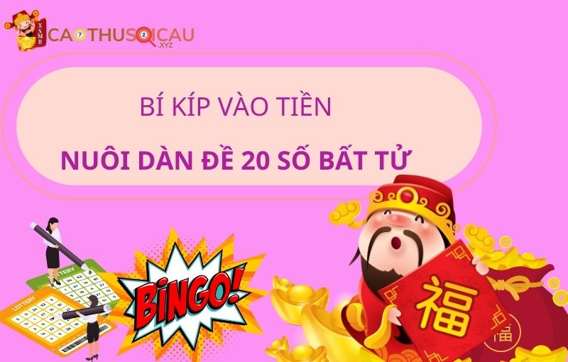 Bí kíp vào tiền nuôi dàn đề 20 số bất tử