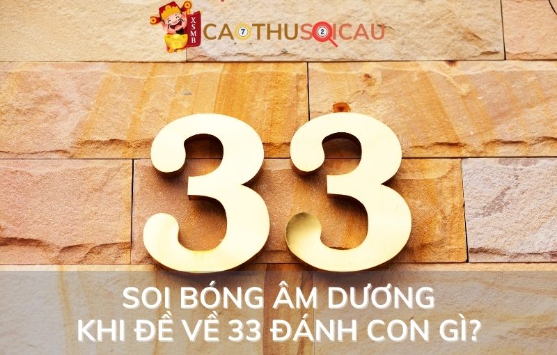 Soi bóng âm dương khi đề về 33 đánh con gì?