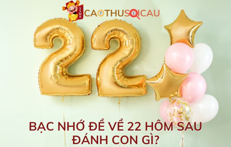 Bạc nhớ đề về 22 hôm sau đánh con gì XSMB chuẩn nhất