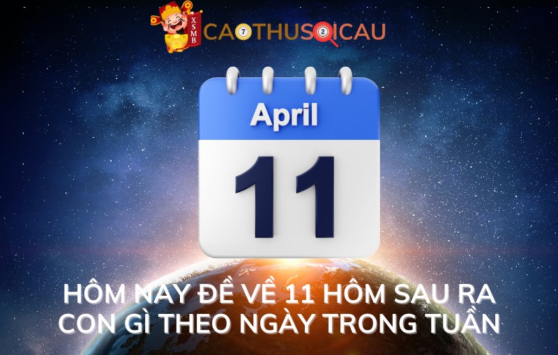 Hôm nay đề về 11 hôm sau ra con gì theo ngày trong tuần