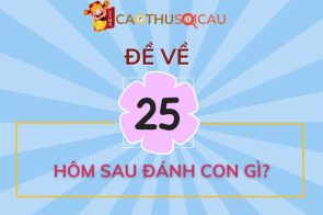 Hôm trước đề về 25 hôm sau đánh con gì trúng lô đề?