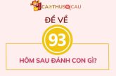 Hôm qua đề về 93 hôm sau đánh con gì chuẩn xác nhất